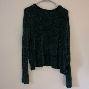 Dark green chenille sweater